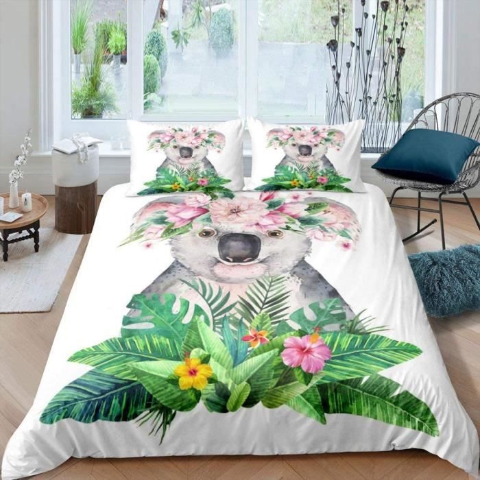 Housse De Couette 220x240 Cm + Taies 100% Coton Attrape Rêve - Housse