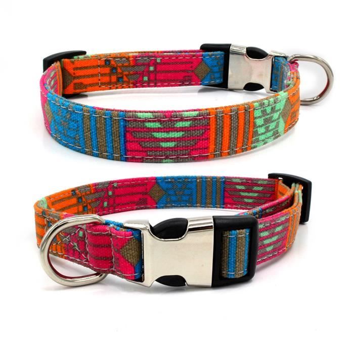 4 Bandanas Pour Chien Réglables - Imprimé Floral Bohème, Pour Petits Et Grands Chiens - 6