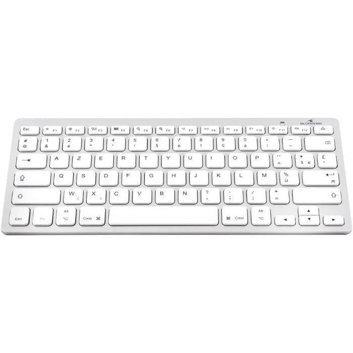 Bluestork Clavier Sans Fil Bluetooth pour MacBook Pro, MacBook Air, iPad, iPhone - Mini Clavier Mac Francais AZERTY , Compact, U