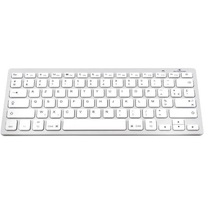 Clavier Sans Fil Bluetooth - BLUESTORK - MINI-MAC - AZERTY - Compatible iOS/macOS - Compact et léger