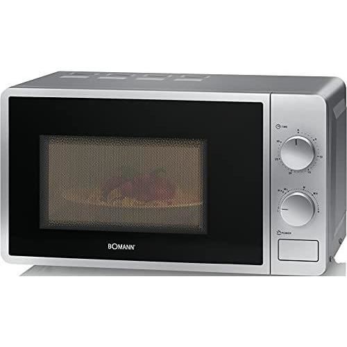 Bomann MW 6014 CB — Micro-ondes monofonction pose libre 20 L 700 W argent - Bomann