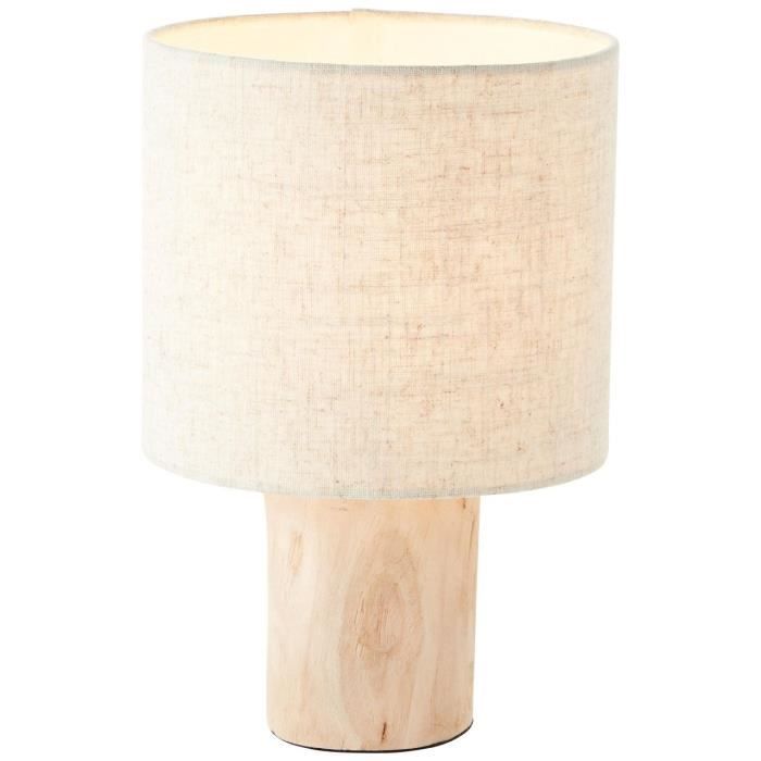 Lampe à poser - BRILLIANT - Pia naturel - Bois FSC - Électrique - Style Scandinave