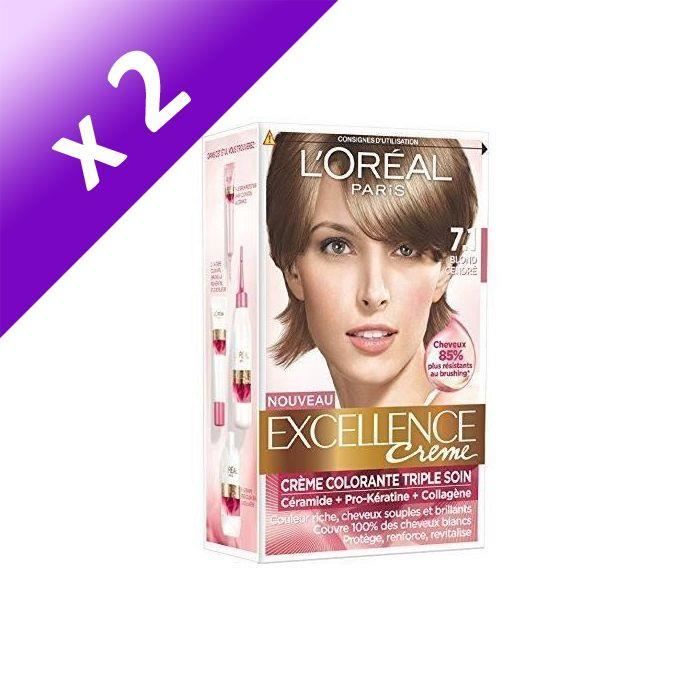 Coloration L'Oréal Paris Dédicace - Blond Foncé Cendré N°63 - 1 Boîte Neuve - Coloration Douce Semi-permanente