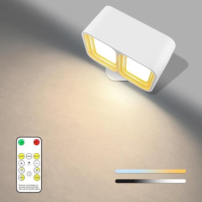 Applique Murale Led Sans Fil - Rechargeable - Batterie Rechargeable