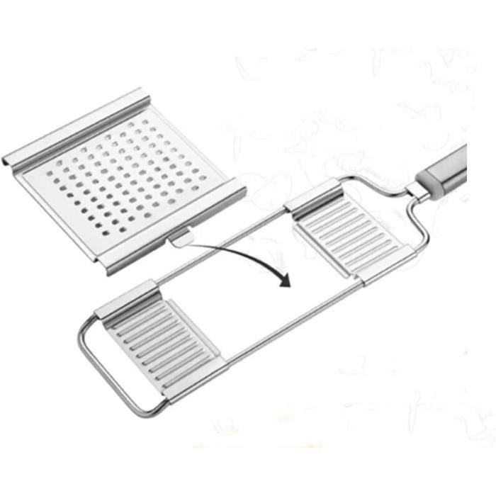 Râpe à Fromage Rotative En Inox - Râpe Manuelle 360° Pour Parmesan, Gingembre, Chocolat - Facile à Nettoyer - 4