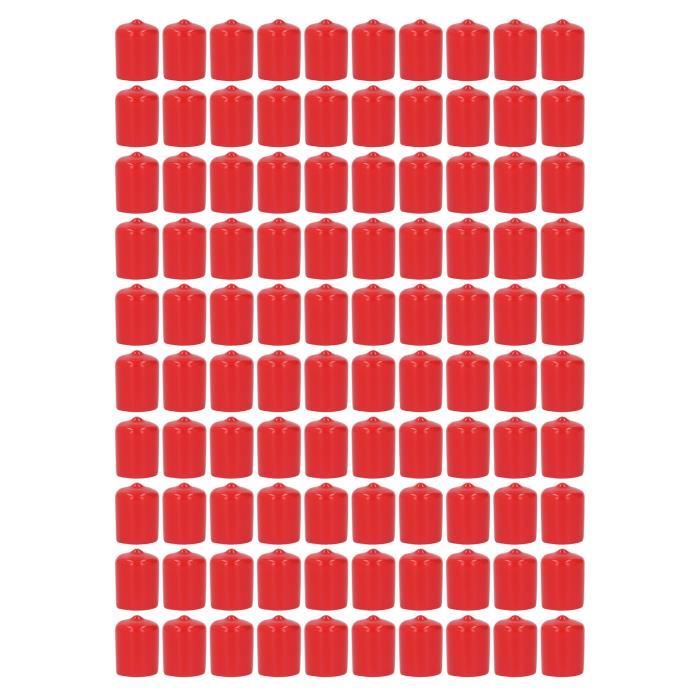 YOSOO Couvercle D'embout Lot De 100 Capuchons D'extrémité En PVC Rond Flexible Ignifuge