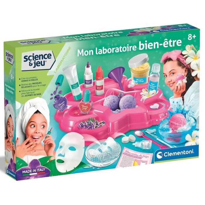 Clementoni Sciences et Jeu Mon laboratoire bien être Fabriquer soi même ses produits de beauté Fabriqué en italie