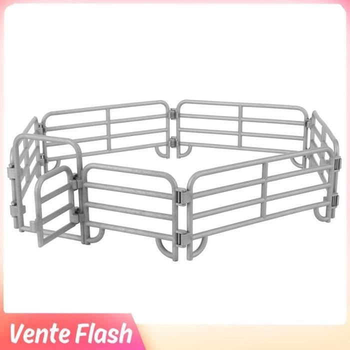 80 Mini Clôtures De Ferme En Plastique (8x3,5 Cm) - Pour Jouets Animaux, Dioramas, Décoration