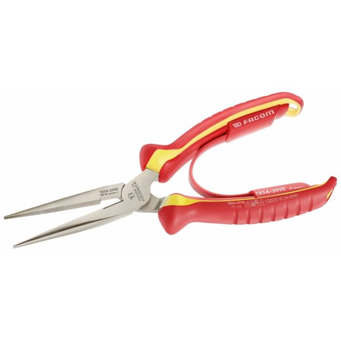 Facom Pince demironde bec long isolée 1000 V 185A20VE
