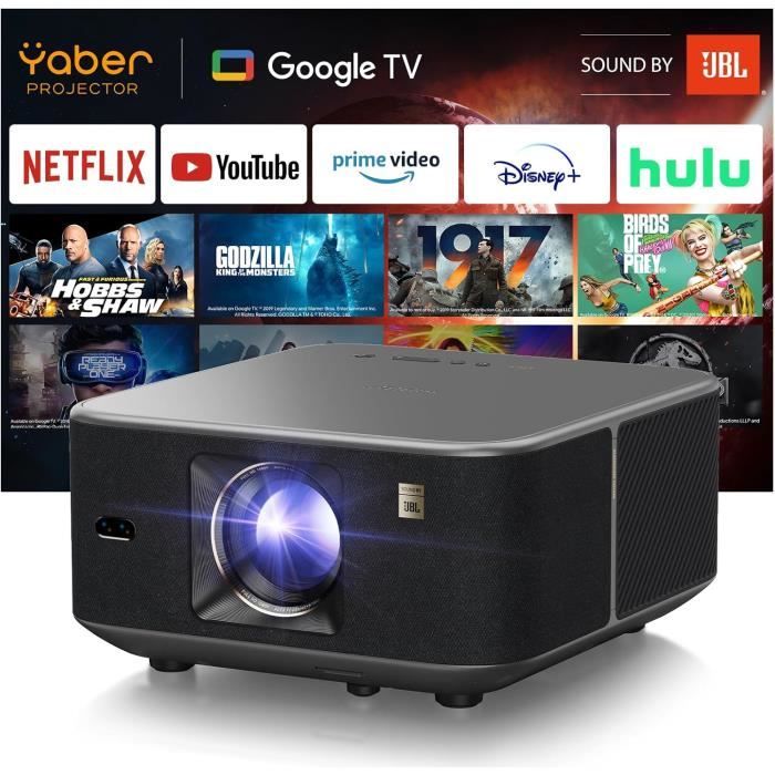 Projecteur Vidéo - Yaber - K3 - 1600 ANSI Lumens - Google TV - Son