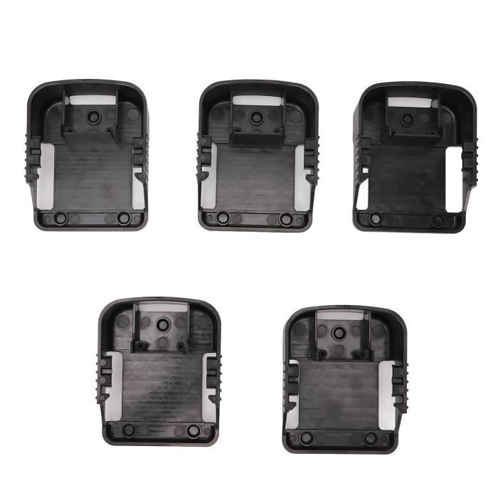 5 Supports Batterie Milwaukee M18 Mural - Rack Stockage Lithium 18V 20V 54V 60V Noir