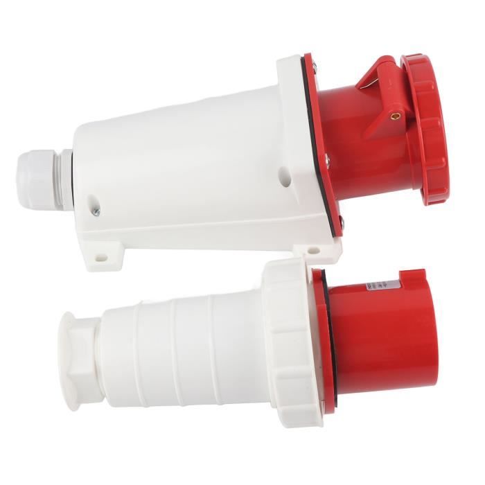 Connecteur Industriel Robuste 24 Contacts 500V - Prise Latérale Laiton Argenté - Pour Aviation, Machines Et Automatisation