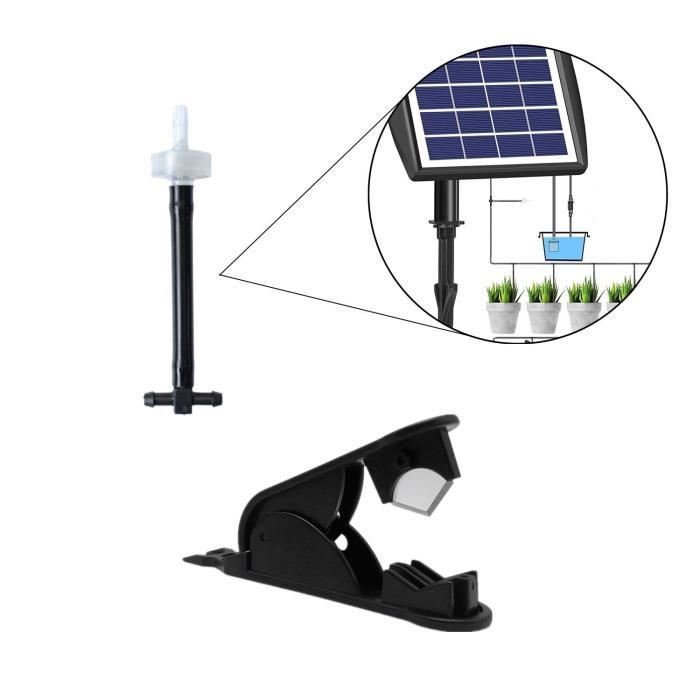 KENLUMO Kit d'irrigation goutte à goutte solaire - 5mm accessoires pour clapet anti-retour - Coupe-tube goutte à goutte
