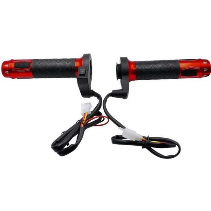 Poignées pour Guidon de Moto 7/8 Pouces 22mm Moto Poignées