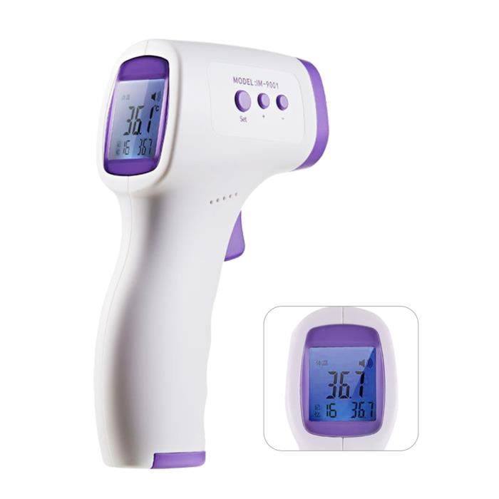 Thermomètre infrarouge front corps sans contact bébé adultes extérieur fièvre Thermomètre infrarouge front corps sans contact bébé adultes extérieur fièvre