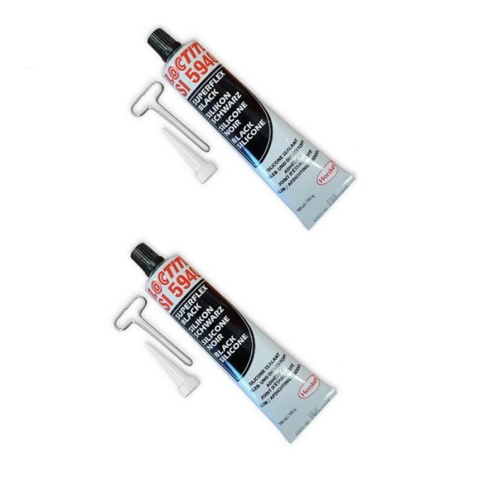 PATE JOINT NOIRE SILICONE PROFESSIONNEL LOT 2 TUBES LOCTITE 5940