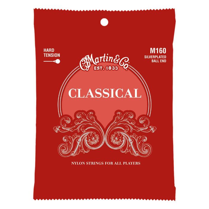 Martin M160 Hard Tension : Le jeu de cordes parfait pour un son riche et puissant sur votre guitare classique
