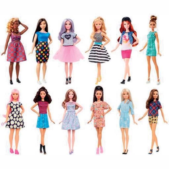 Poupée Barbie Fashionistas - MATTEL - Modèle aléatoire - Pour enfant de 3 ans et plus
