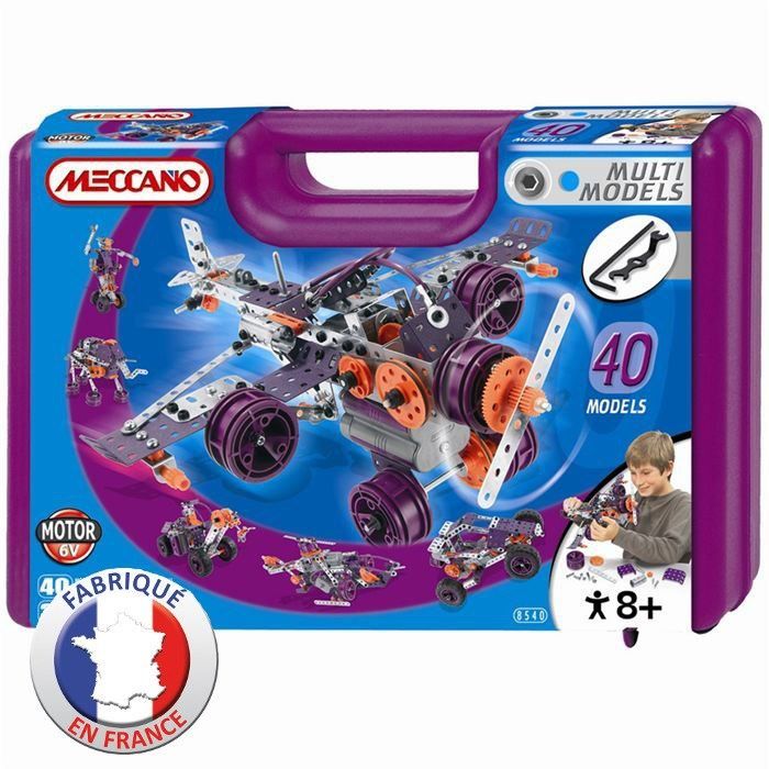 Meccano coffret 10 modèles - jeu de construction - la fée du jouet