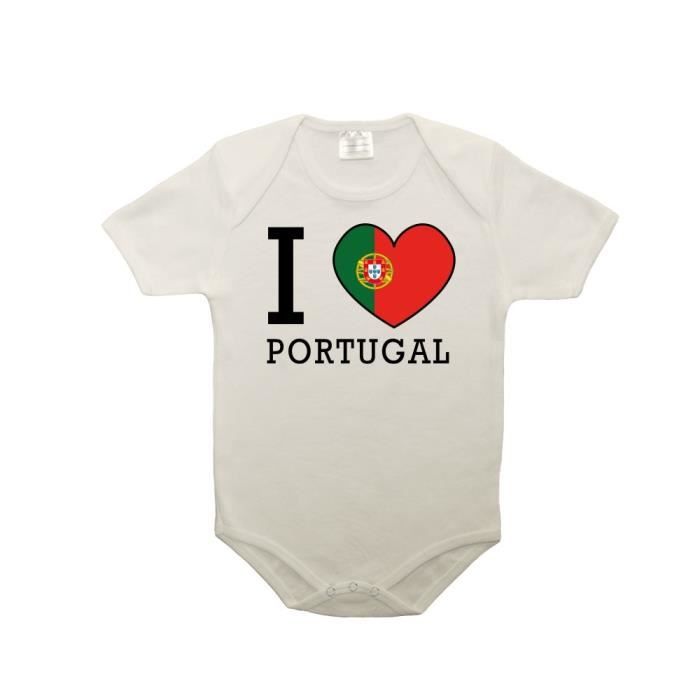 Body Bebe 100 Coton Drapeau I Love Portugal Fushia 6 12 Mois Fushia Cdiscount Pret A Porter