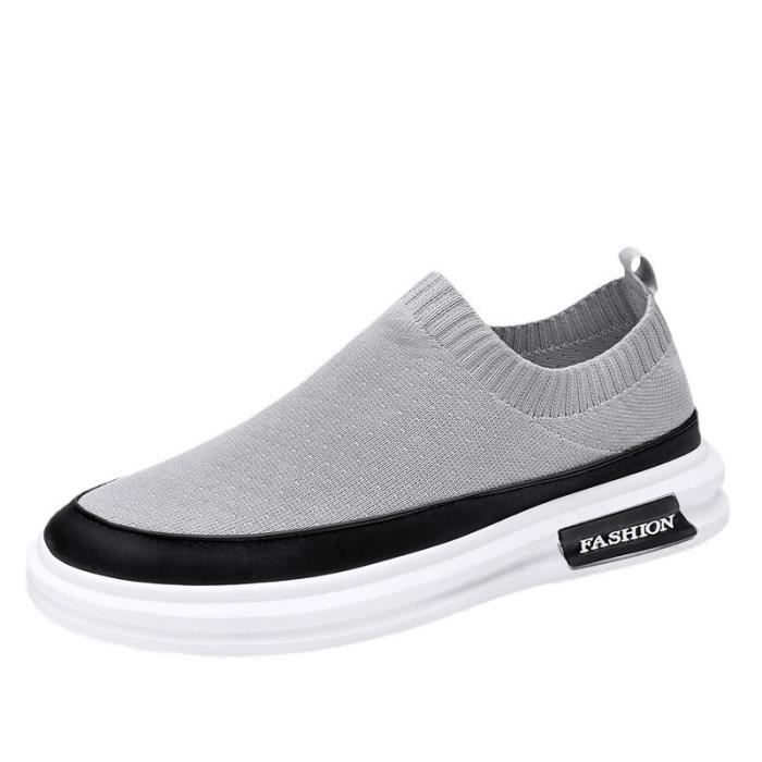 Chaussures de sport respirantes en maille pour hommes - AY™ - Gris - Tennis - Adulte - Synthétique