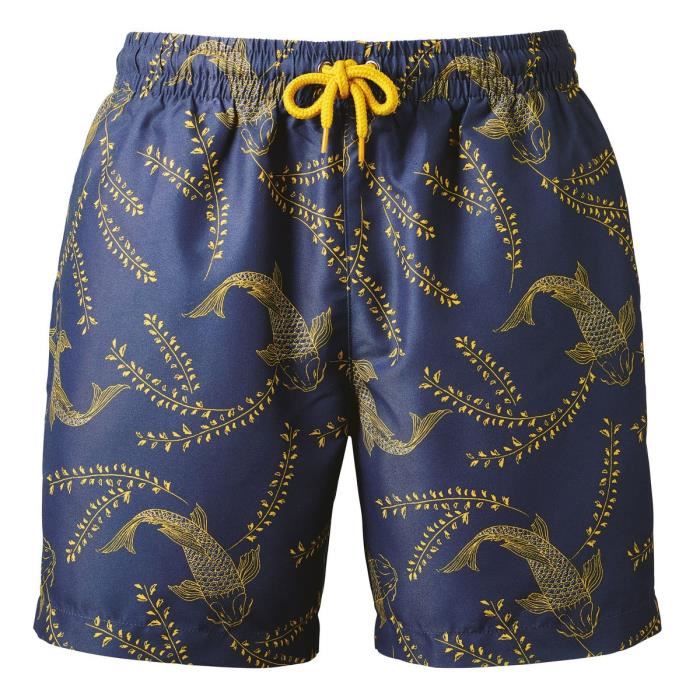 Short De Bain Ocean Pacific – Imprimé, Taille S, Neuf Avec Étiquette – Style Sport Plage