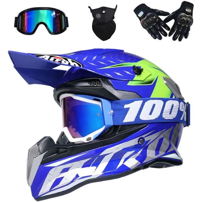VOMI® Moto Motocross Casques, Casque Cross Off Road Intégral