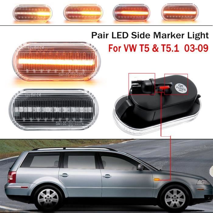 2 x LED n/éon position lat/érale 12 V 24 V feux de gabarit long pour camion caravane remorque blanc orange rouge