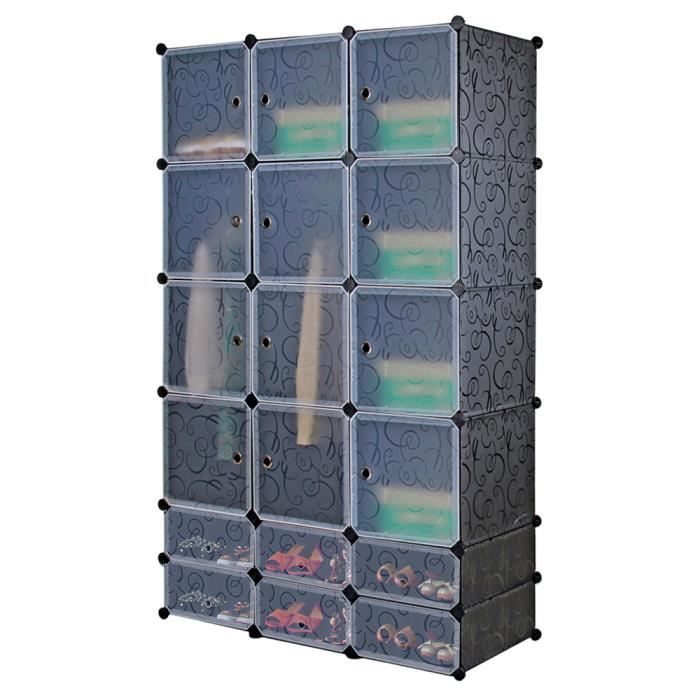Armoire Etagères Plastiques Penderie Plastiques Meuble Rangement