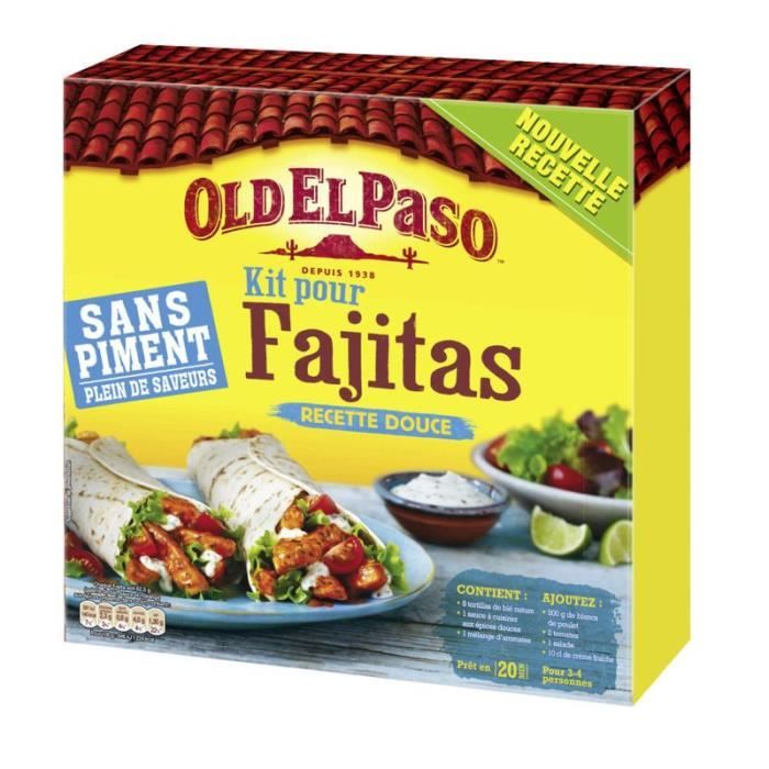 OLD EL PASO Kit fajitas sans piment 498g Cdiscount Au quotidien