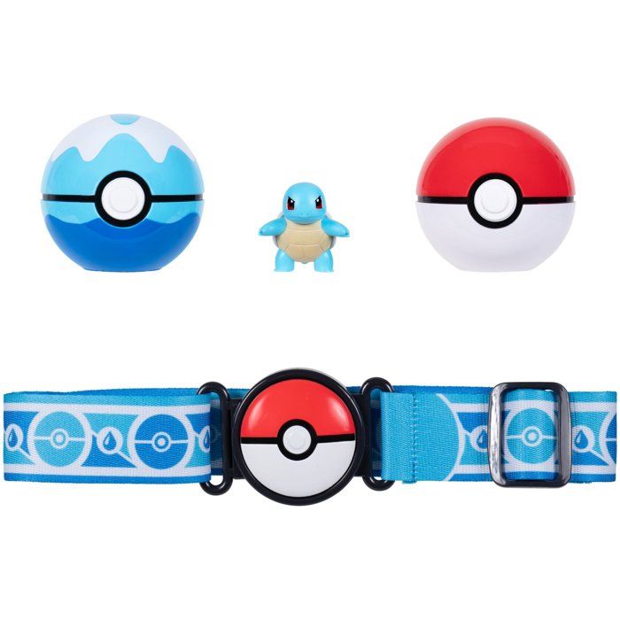 Ceinture Poké Ball POKEMON ClipN Go Carapuce 2 Poké Balls figurine incluse