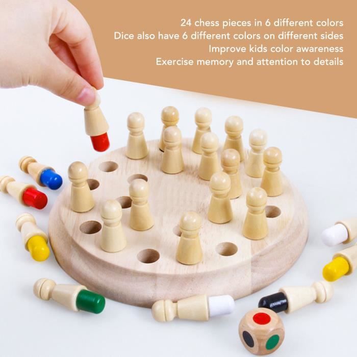 Ensemble D'Échecs En Bois Magnétiques, Jeu D'Échecs De Voyage Portables Jeux De Jeu Avec Planche