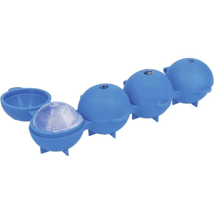 Lot De 2 Moules √† Gla√Іons Sph√©riques En Silicone - Avec Couvercle, Pour Gla√Іons Ronds Whisky, Cocktails