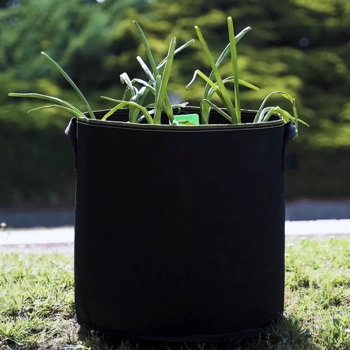 Panier Flottant De 25 Cm De Diamètre, Noir, Sac De Plantation