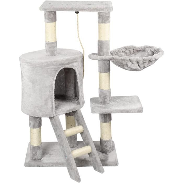 Hey-brother XL Arbre à Chat, 176 Cm, Grand Arbre à Chat Stable, Gris Clair EMPJ032-SW160