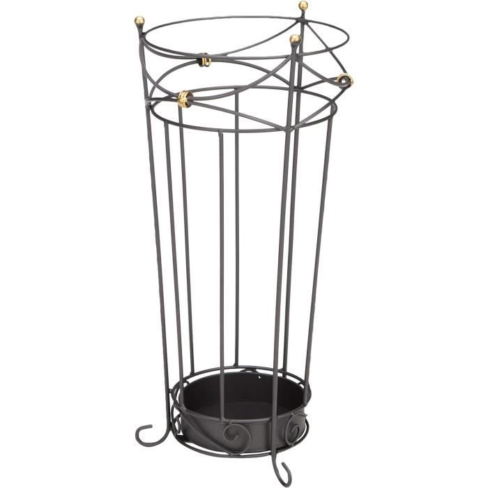 Porte-plante En Métal Noir H25 Ascot Maisons Du... 2F1