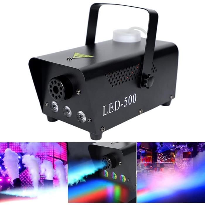 Machine à Fumée 500W Avec Lumières LED RGB - Effets Brume Spectaculaires Pour Fêtes, Anniversaires Et Soirées DJ