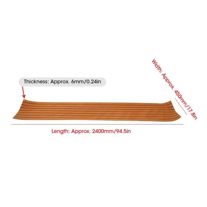 Tapis De Sol EVA Imitation Teck Pour Plateforme Yamaha AR/SX 210/212 (2006-2011)