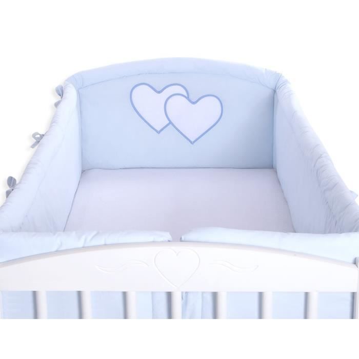 Tour De Lit Bebe Complet 1 60 Ou 140 70 Bleu A C Cdiscount Puericulture Eveil Bebe