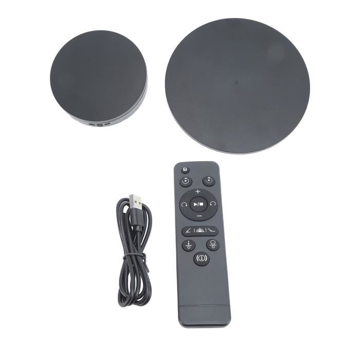 Présentoir Rotatif électrique Avec Télécommande - 2 Plateaux (15 & 22.1 Cm), 3 Vitesses, 10 Kg Max, Pour Photos/vidéos Produits - 2