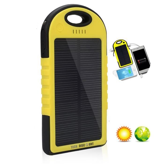 Batterie Externe 10000mAh Énergie Solaire - Ma Coque