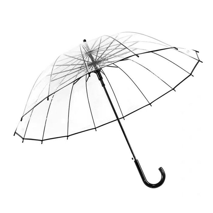 TD® Grand parapluie XXL dome transparent automatique - parapluie pour deux - parapluie pour couple - parapluie Antivent