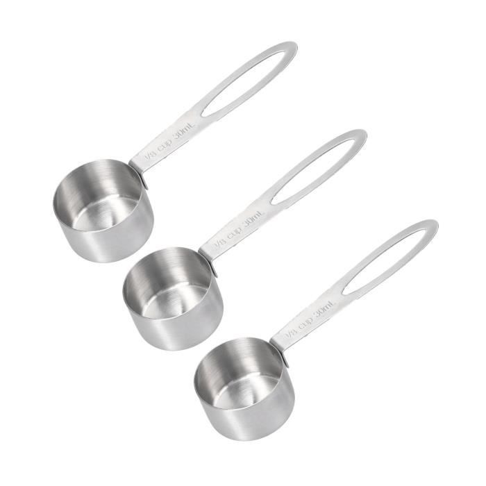 Ahlsen 3 Pièces Cuillères à Café, Poignées Courtes Cuillères à Mesurer Ahlsen 3 Pièces Cuillères à Café, Poignées Courtes Cuillères à Mesurer