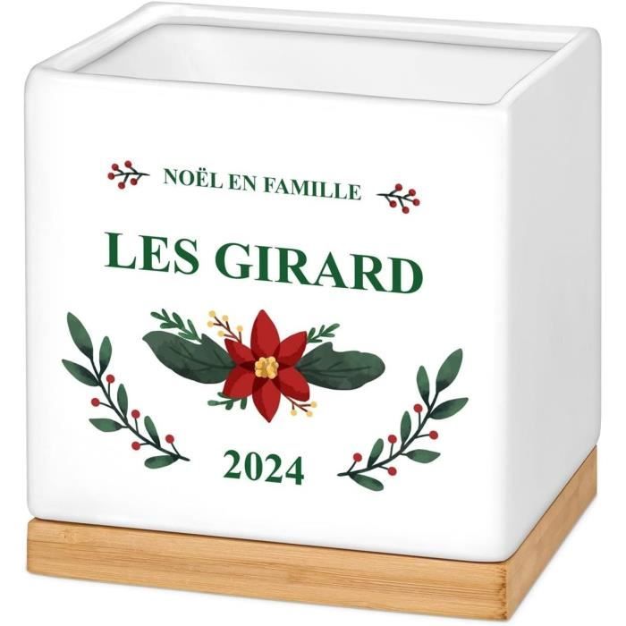 Pot à Biscuits En Céramique Personnalisable - Avec Couvercle - Cadeau Pour Couple, Mariage, Anniversaire - Capacité 3L
