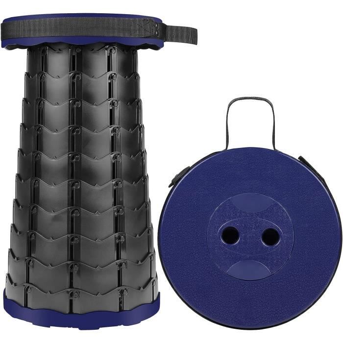 Tabouret Pliant Télescopique Portable - Canne-siège Pour Camping, Randonnée, Charge 100 Kg