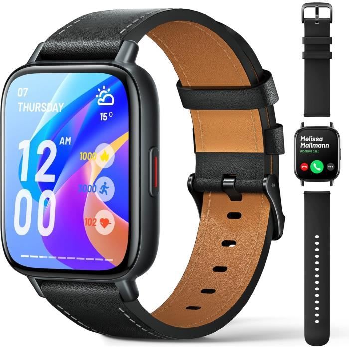 Montre Connectée Enfant Parsonver 1.69" - Fonction Récompenses, 20 Sports, Podomètre, Sommeil, IP68 - Pour 6-12 Ans (Noir)