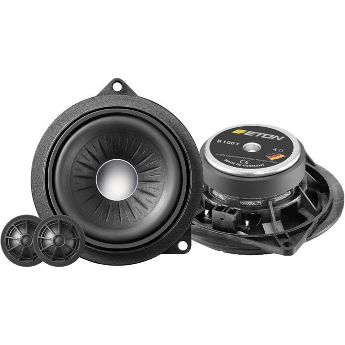 EMPHASER EM-VWFX155 – Haut-parleur 2 Voies Plug & Play 2 Voies 15,5 Cm / 6" Composants Compatible Avec VW, Seat, Skoda, Système Audio Pour Porte Encastrable, 80 W RMS, 1 Paire