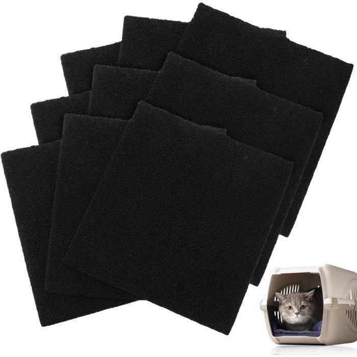 9 Pièces Filtre À Charbon Actif Pour Litière Pour Chat