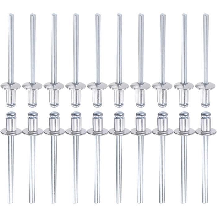 Rivets Aveugles 4 Mm X 6 Mm (Dxl) \ Lot De 60 \ Idéal Pour L'Assemblage ...