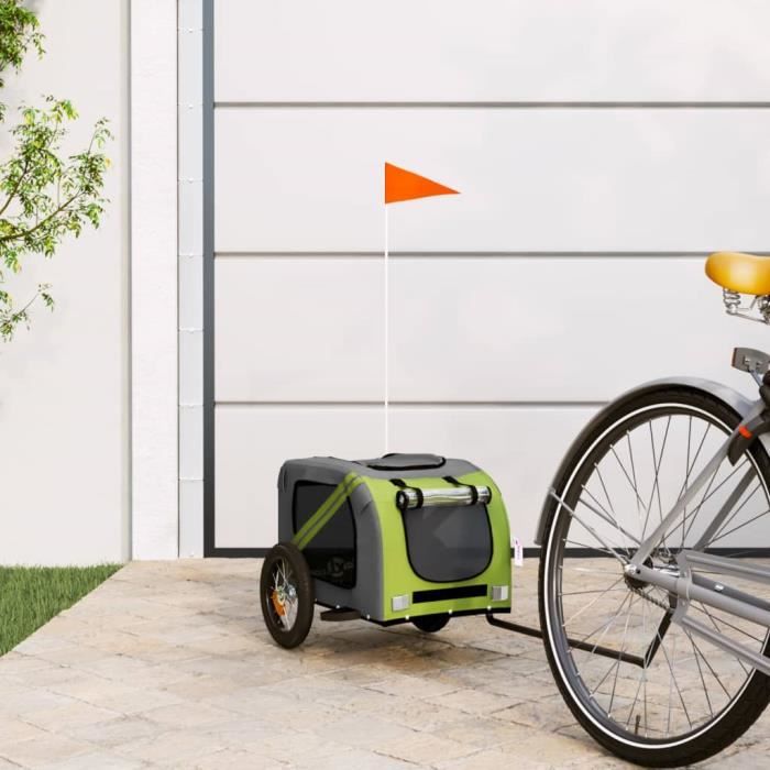 Remorque Vélo Animal vidaXL – Cadre Fer Stable, Fenêtres En Maille - vue 3